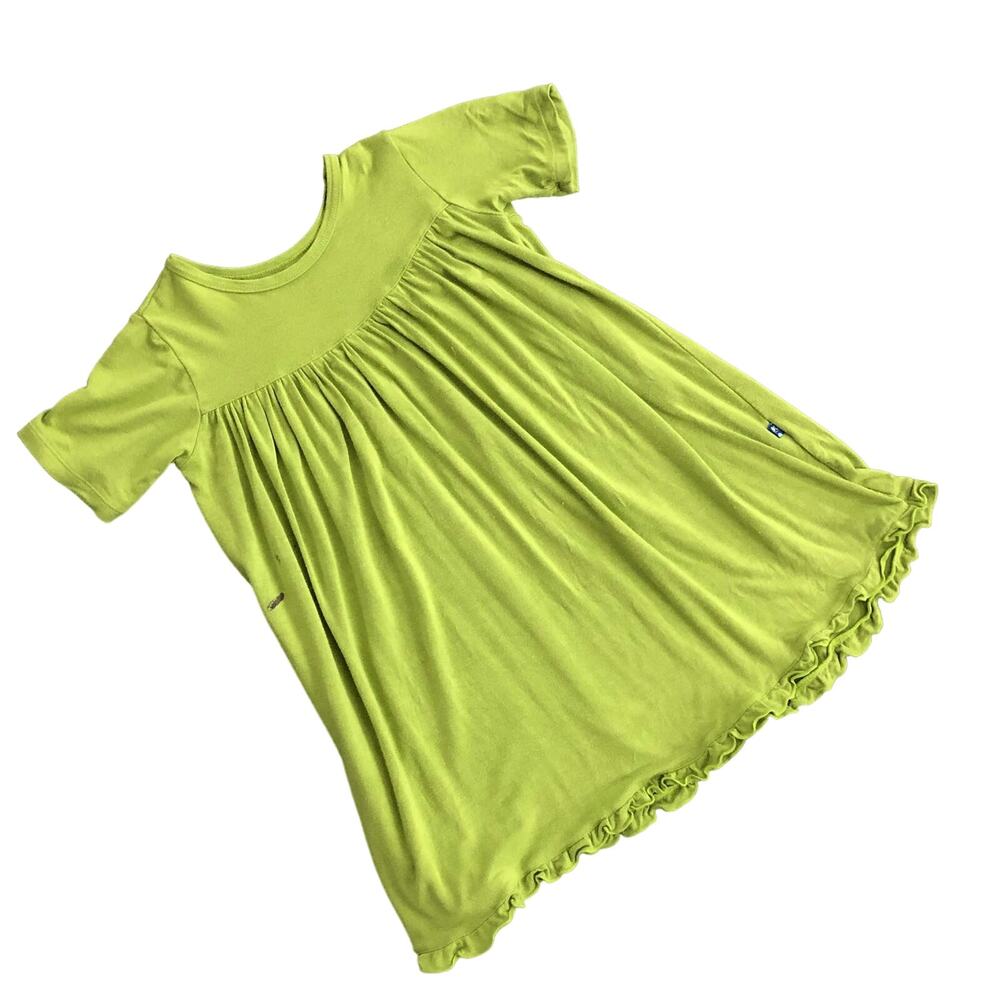 Kickee pants dress in kiwi